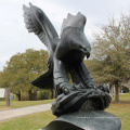 fonderie de bronze artisanat en métal grande bronze sculpture d&#39;aigle pour jardin
